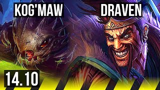 KOG'MAW & Lulu vs DRAVEN & Zilean (ADC) | Godlike, Rank 15 Kog'Maw | BR Grandmaster | 14.10