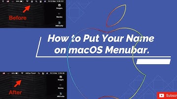 How to Put Your Name on macOS Menubar? | macOS Big Sur