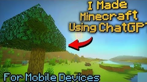 I Made Minecraft Using ChatGPT For Mobile Devices 😍 RTX edition