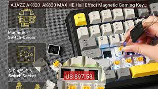 AJAZZ AK820  AK820 MAX HE Hall Effect Magnetic Gaming Keyboard, Adj... — Top Rated 2026 | Buy Now!