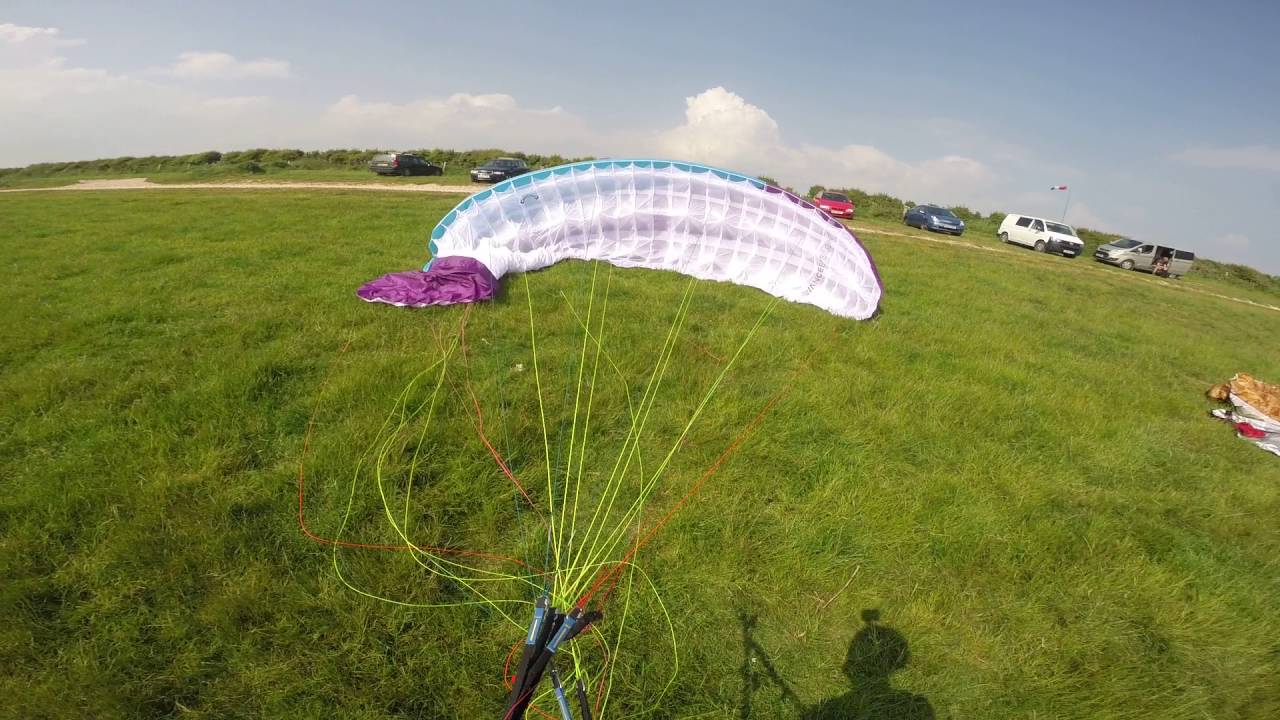 Paraglider reverse launch - wrong vs right - YouTube