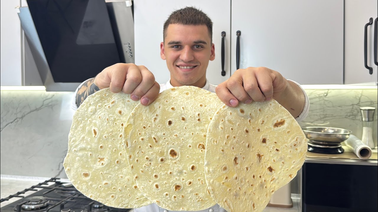 Тільки вода і борошно! Домашній лаваш на сковорідці. Без духовки і дріжджів