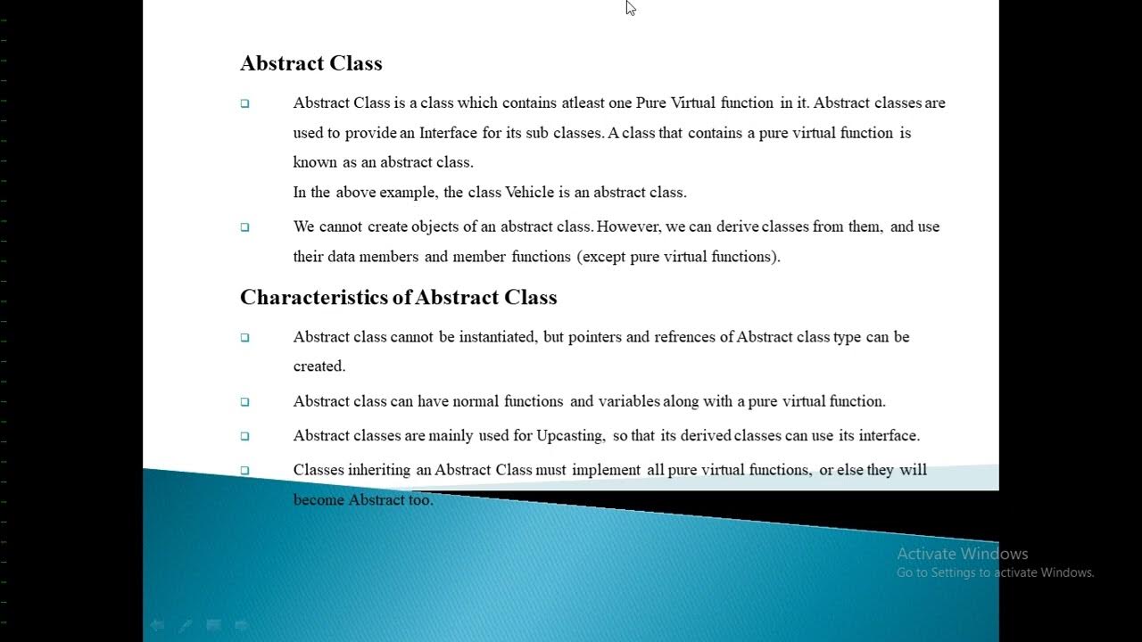 abstract class CPP OOP - YouTube