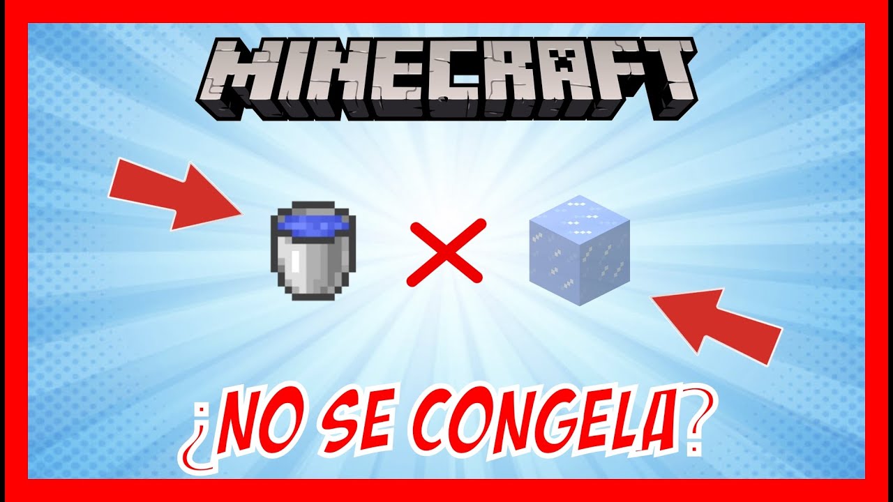 TRUCOS | COMO se HACE para que el AGUA no se CONGELE en MINECRAFT | ¿Cómo se hace?