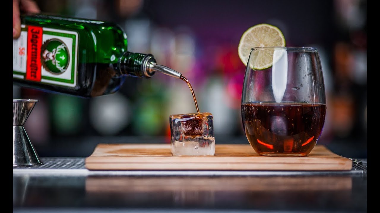 Jager Bomb Pouring Jägermeister Into Ice Cube YouTube