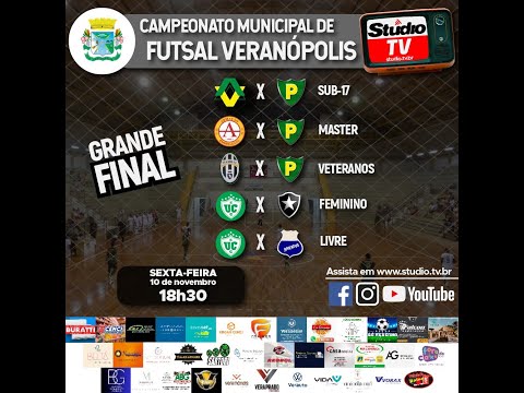 Final do Campeonato Municipal de Futsal de Veranópolis 2023 | Studio TV | Ao Vivo