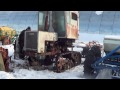 Супер запуск трактора КТЗ Т-70С зимой! Super start CTX tractor T-70 in the winter!