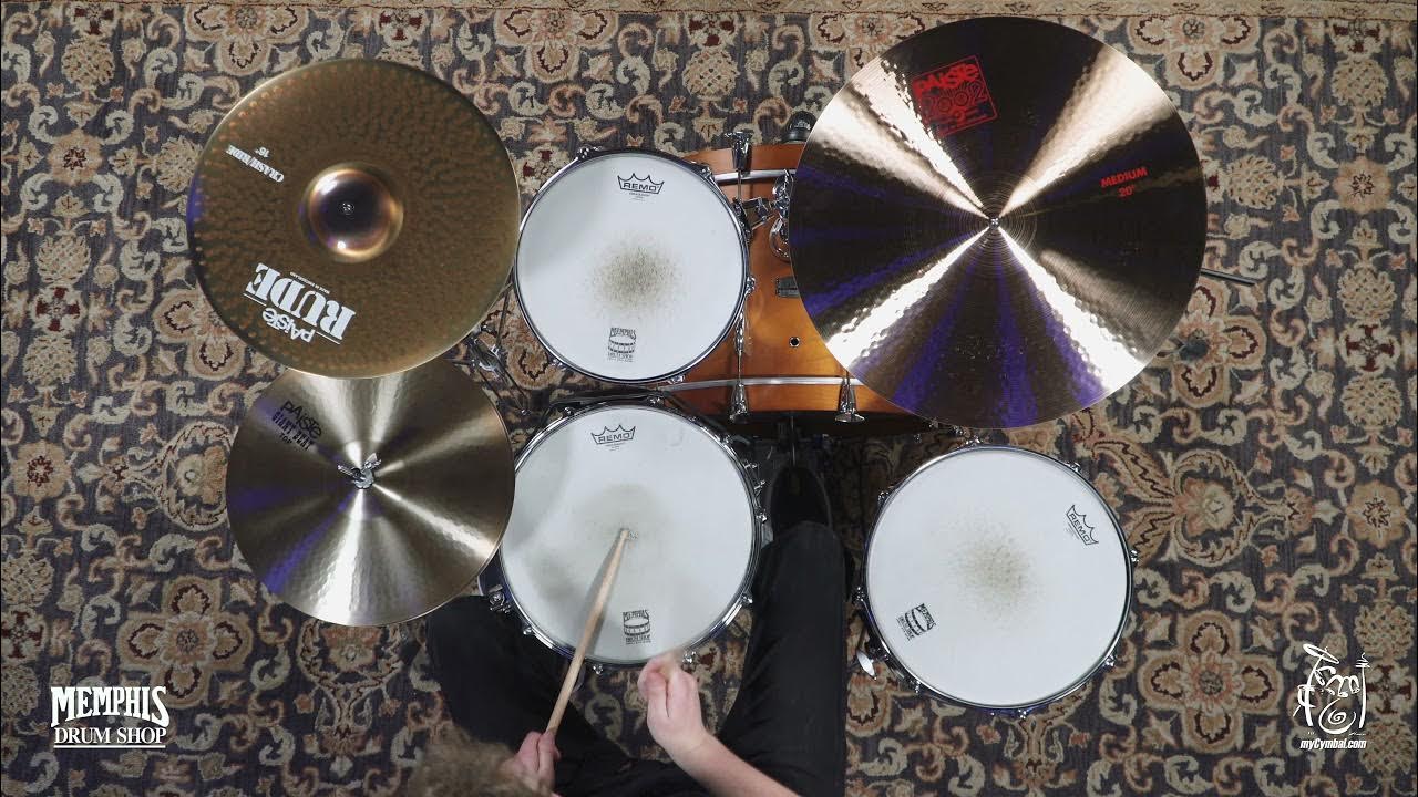 Paiste 16" Rude Crash Ride Cymbal 1315g (11285161040721D) YouTube