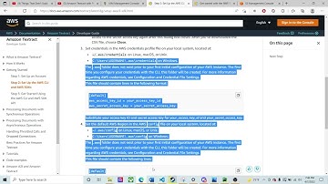AWS Textract - Python Set Up