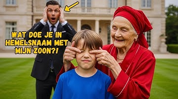 DE ZOON VAN DE MILJONAIR WAS BLIND, TOT EEN OUDE VROUW ZIJN OGEN WREEF EN IETS ONMOGELIJKS GEBEURDE…