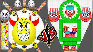 🐝DRAW TO SMASH vs HIDE BALL - All Levels New UPDATE Satisfying Double gameplay Walkthrough ios #hide