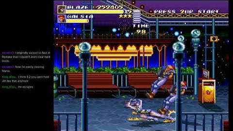 Streets of Rage Remake 5.1 - Mania 1cc, 1 life start, SoR2 path