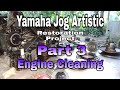 Part 3 | Yamaha Jog Artistic Partial Restoration Project | Engine  Parts Cleaning
