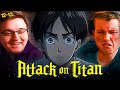 Anime noobs watch attack on titan  ep1213 reaction