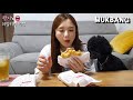 리얼먹방:) 토스트엔 우유?? 난 맥주........🤣 ㅣToast & BeerㅣREAL SOUNDㅣASMR MUKBANGㅣEATING SHOWㅣ