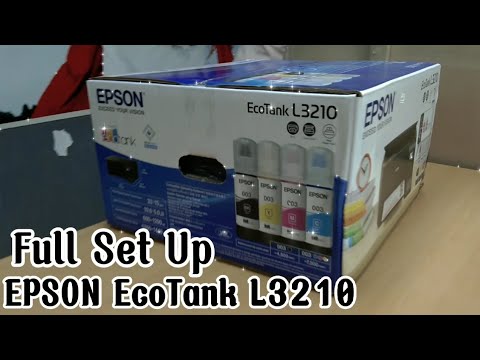 EPSON ECOTANK L3210 | FULL SET UP #EPSONL3210