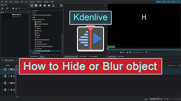 Kdenlive - how to Blur or Hide objects best method | no red box | in Hindi | #kdenlive #udimation