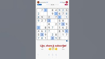 How to beat #sudoku in under 1 min #numbers #numberpuzzle #app #game#puzzle #mobilegame #SriLanka