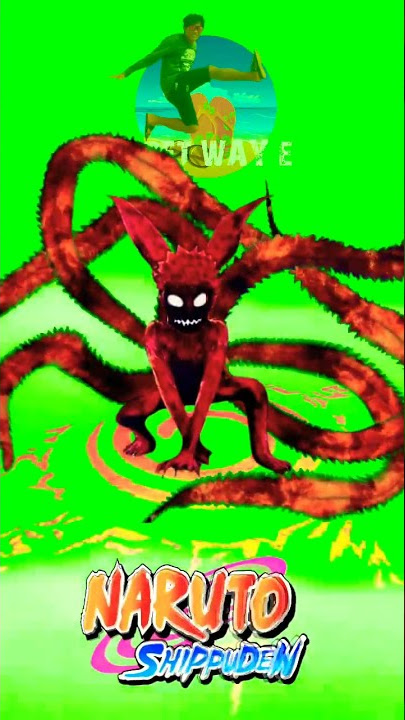 green screen kyubi kurama