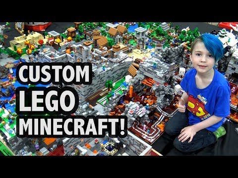 Lego Minecraft 21137 The Mountain Cave - Lego Speed Build. 