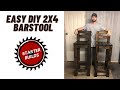 How To Build an Indoor or Outdoor DIY 2x4 Bar Stool