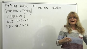 Vertical Motion with Integrals
