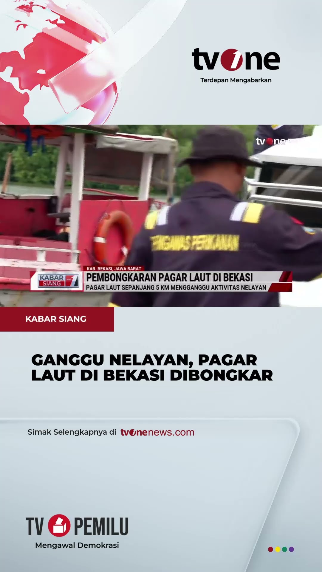 Pembongkaran Pagar Laut Bekasi Rencananya Dilakukan Selama 10 Hari |  tvOne