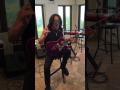 Paul Stanley rockin' his new Limited Purple Sparkle Ibanez