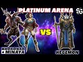 Khoronar + Minaya VS Hegemon Platinum arena! Raid shadow legends Khoronar and Minaya