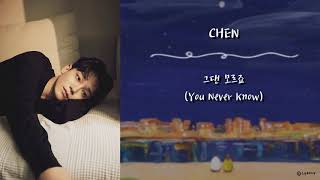 韓中字 첸 Chen - 그댄 모르죠 妳不懂You Never Know The 2Nd Mini Album 사랑하는 그대에게 Dear My Dear