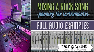 Mixing a Rock Song  PANNING THE INSTRUMENTAL  Full Audio Examples