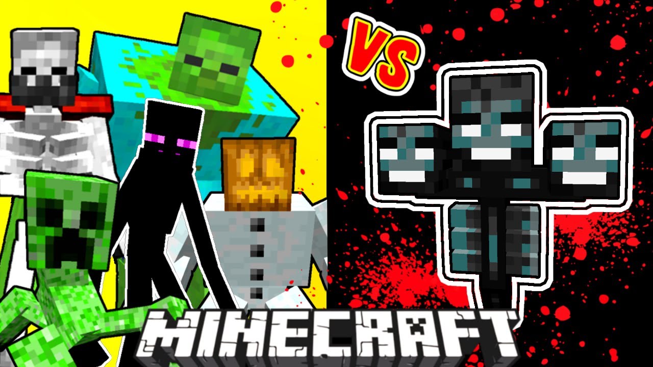 Wither Vs. Mutant Monsters in Minecraft
