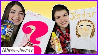 Audrey And Jordan Paint Portraits Of Each Other With Food / AllAroundAudrey