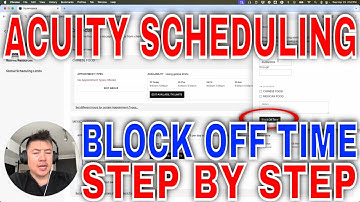 ✅ How To Block Off Time In Acuity Scheduling 🔴
