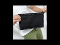발렌티노 19F/W 블랙 락스터드 스트랩 래더 클러치 블랙/남자 명품 클러치