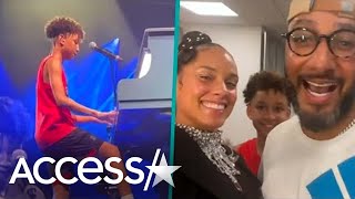 Alicia Keys' 11-Year-Old Son Egypt Stuns Crowd w/ Impressive Solo Piano Performance