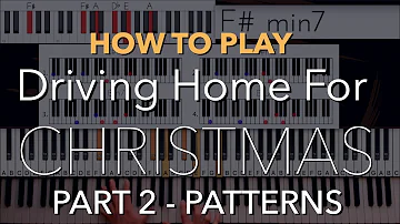 How to Play Driving Home for Christmas by Chris Rea - Piano Tutorial Part 2:   Patterns