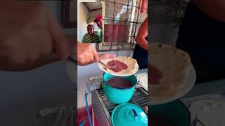 How a #baleada is made! #Honduras #food #travel