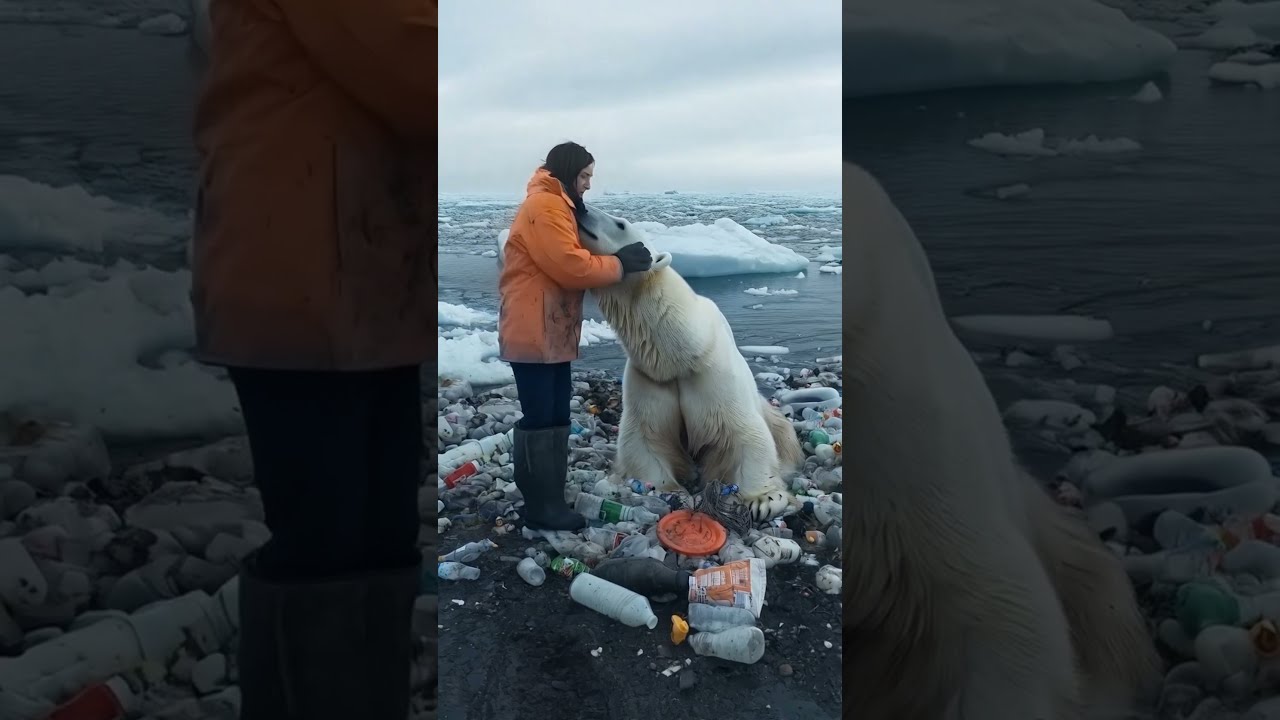 A Young Volunteer Rescues An Adorable Polar Bear And Cleans The Ocean