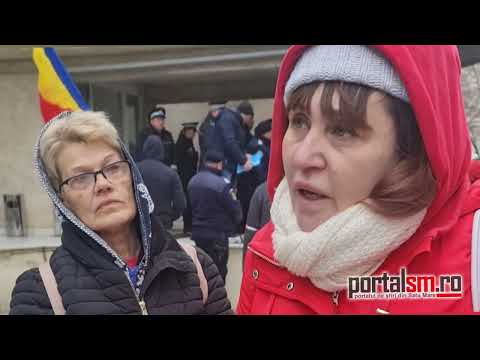 Protest la Primăria Satu Mare