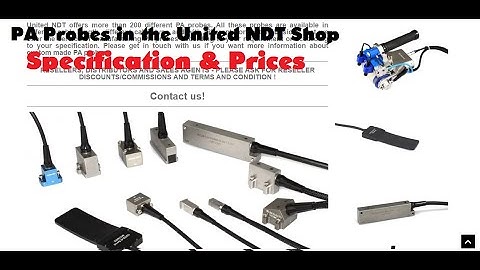 Phased Array Probes and Prices on United NDT Shop