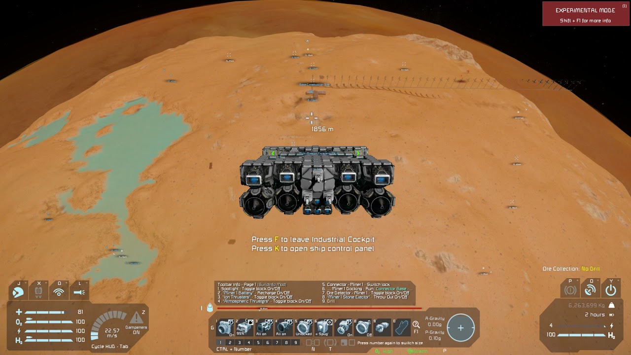 Space Engineers - From Titan to Space and Back with 1.6m liters of ore ...