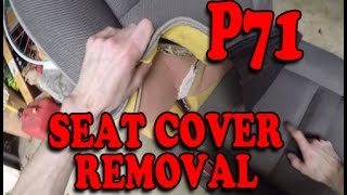 Seat Cover Removal P71 Crown Vic Police Interceptor