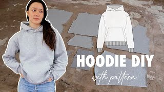 How to Sew a Hoodie DIY | Advanced beginner friendly | Woman