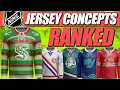 Ranking NHL Jersey Concepts! (designs by Lionel)