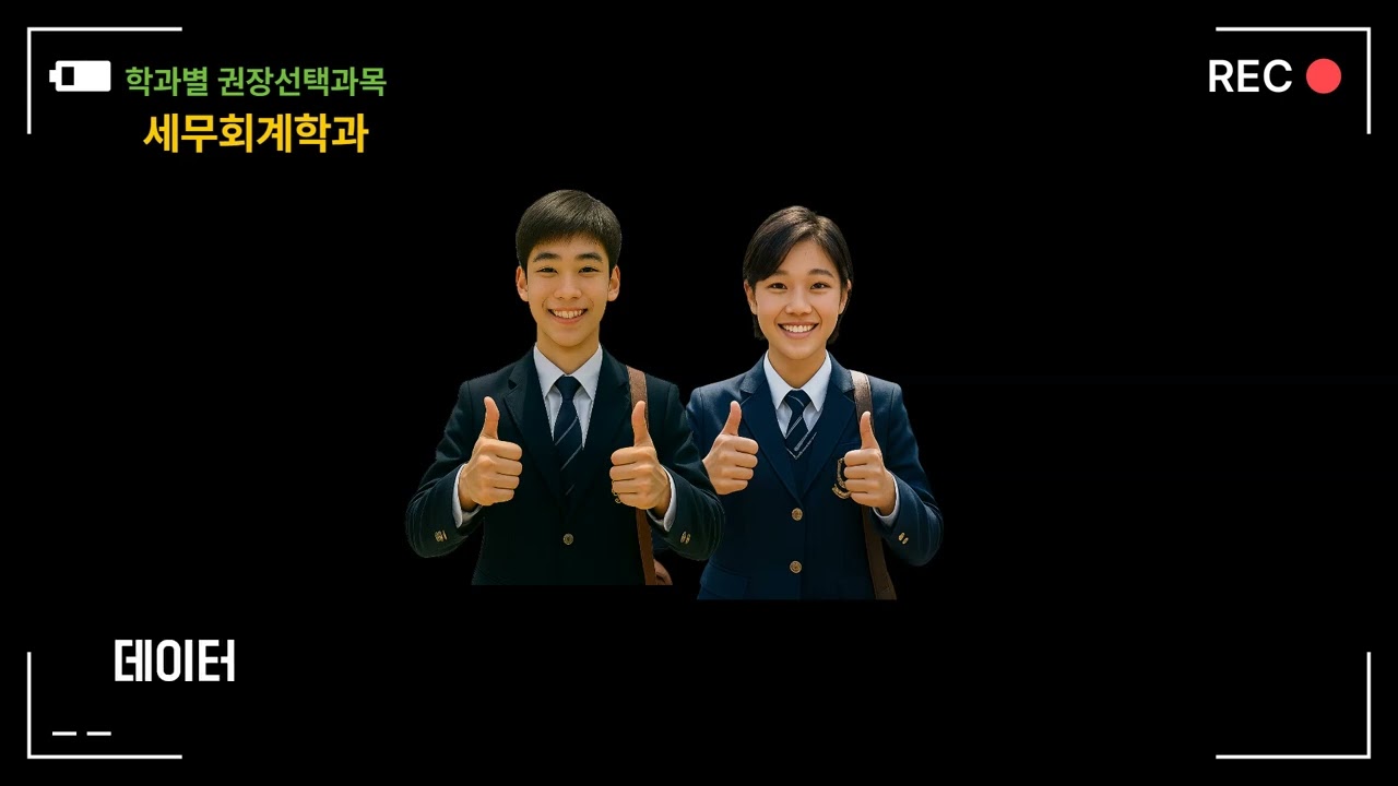 세무회계학과 권장 선택과목 안내