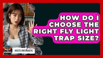 How Do I Choose The Right Fly Light Trap Size? - Insects and Invaders