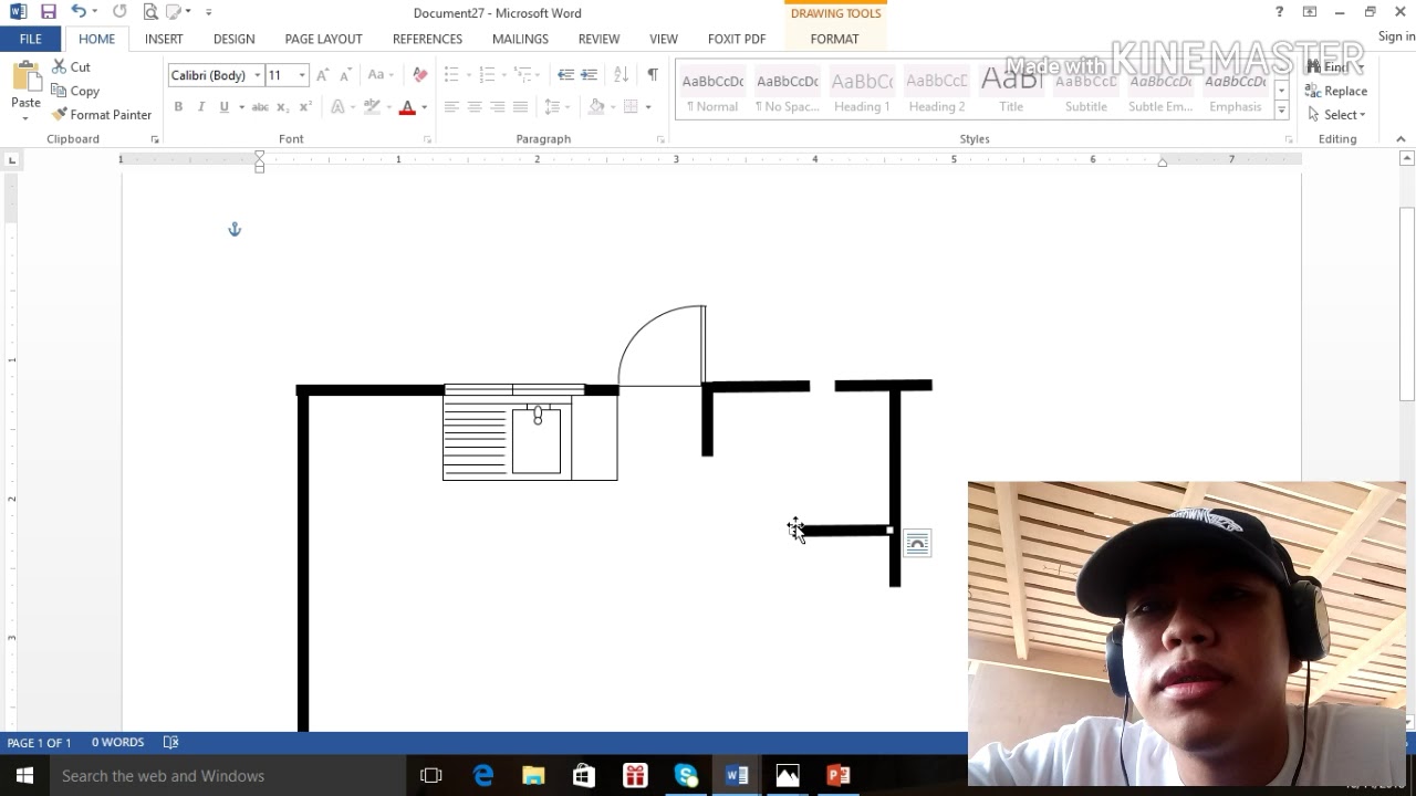 Making Floor plan using Microsoft Word by CJ YouTube