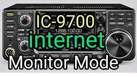 ICOM IC-9700 Repeater Monitor Feature