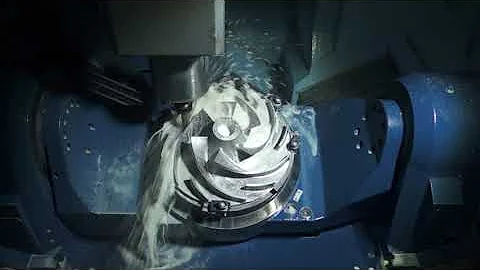 5 axis machining titanium compressor impeller